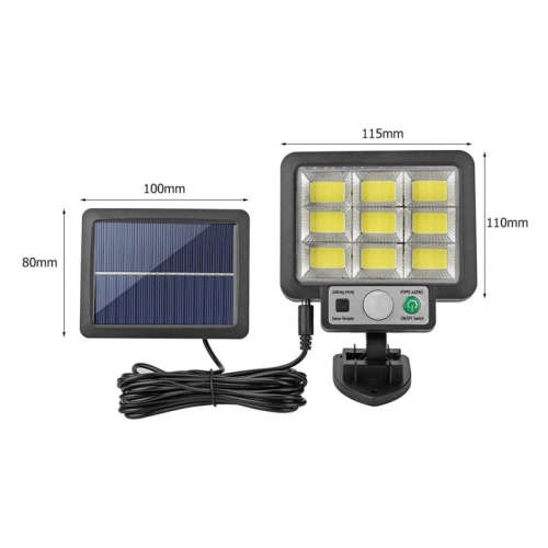 LED Split Solar Wall Light Outdoor Waterproof Motion Sensor Outdoor Yard Lamp