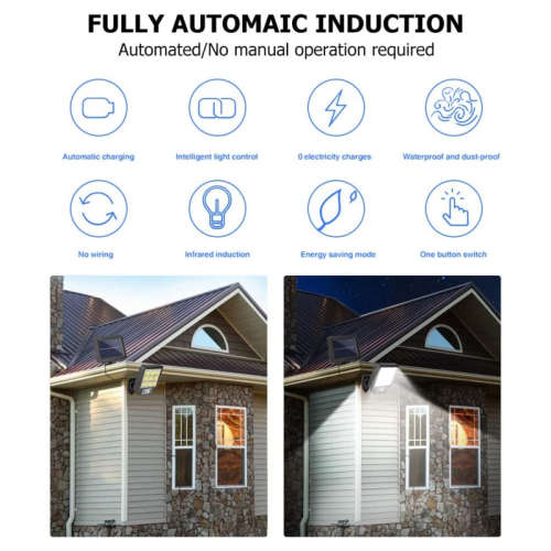 Waterproof Motion Sensor Outdoor Garden Light Led Split Solar Wall Light