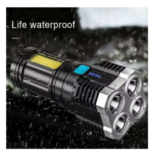 Super Bright LED Light Usb Charge Flashlight 4 Core