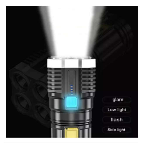 Super Bright LED Light Usb Charge Flashlight 4 Core