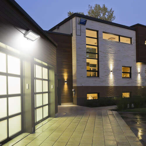 10 COB Solar Power PIR Motion Sensor Light Outdoor Security Garden Waterproof