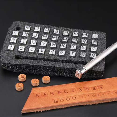 Digital printing English letter 36 seal handmade leather printing tool mold