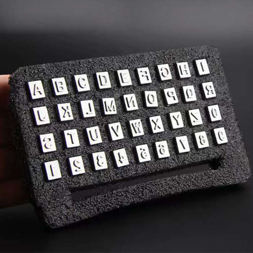 Digital printing English letter 36 seal handmade leather printing tool mold