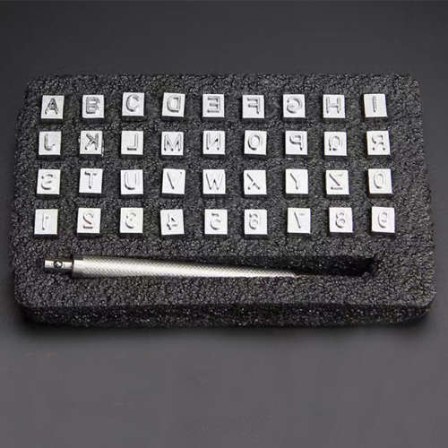 Digital printing English letter 36 seal handmade leather printing tool mold