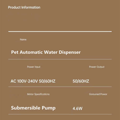 Pet Automatic Water Dispenser