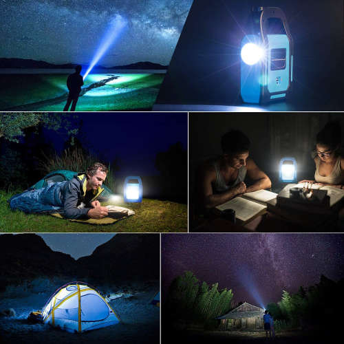 3 IN 1 Solar USB Rechargeable Brightest COB LED Camping Lantern
