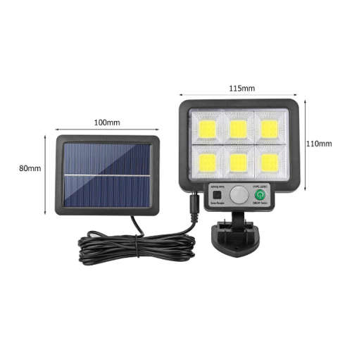 LED Solar Split Wall Light 3 Modes Waterproof Motion Sensor Garden Wall Light