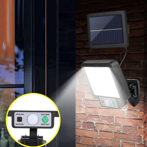 LED Solar Split Wall Light 3 Modes Waterproof Motion Sensor Garden Wall Light
