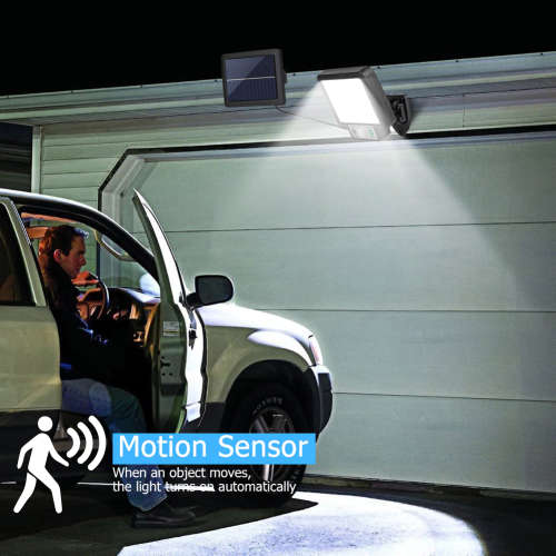 LED Solar Split Wall Light 3 Modes Waterproof Motion Sensor Garden Wall Light