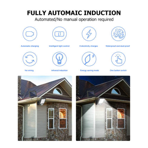 LED Solar Split Wall Light Waterproof Motion Sensor Garden Wall Light