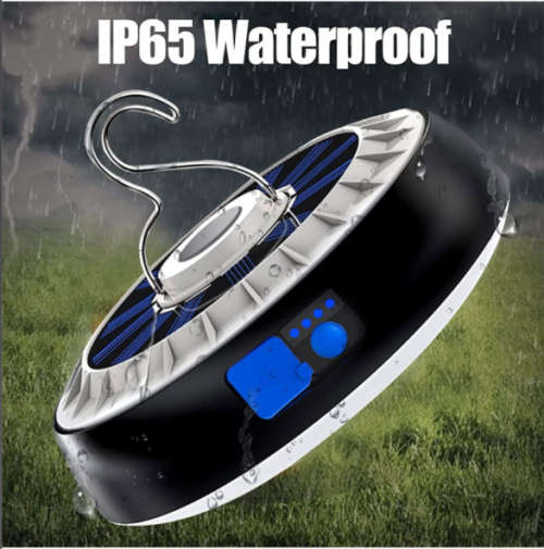 Solar Emergency Charging Light 4-Level Power Display Remote Control