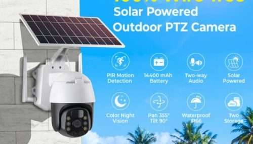 I-Cam+ 4G Intelligent  Solar Powered Alert  PTZ Camera