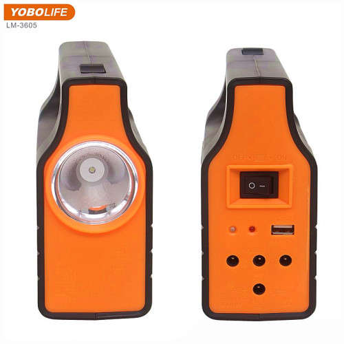 Yobolife Solar Lighting Kit with 3LED Bulbs USB Mobile Phone Charge and LED Lighting