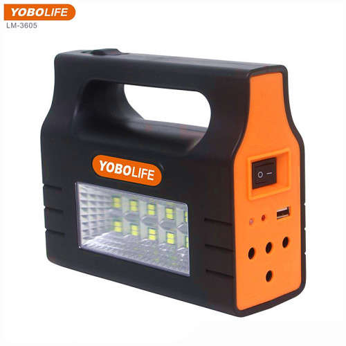 Yobolife Solar Lighting Kit with 3LED Bulbs USB Mobile Phone Charge and LED Lighting
