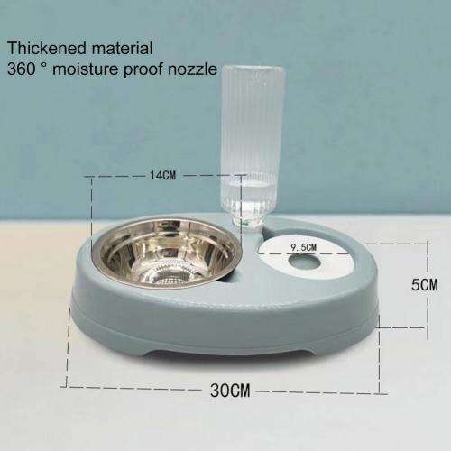 Practical Cat Food Bowl Double Drinking Convenient Pet Cat And Dog Food Feeding Water Bowl