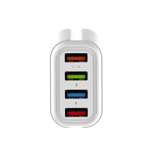 USB 4 Port Charger Adapter Fast Charging