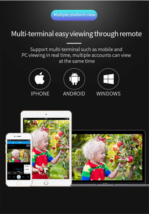 Andowl Remote Alarm WEBCAM 2K IMAGE QUALITY,LOW LATENCY Q-HQ36
