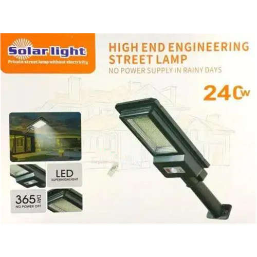 240W Solar Sensor Street Light with Remote Control & Pole Motion Sensor