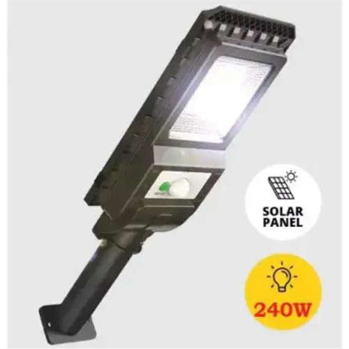 240W Solar Sensor Street Light with Remote Control & Pole Motion Sensor