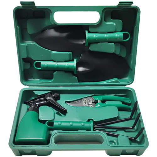 5 Piece Garden Tool Set Green