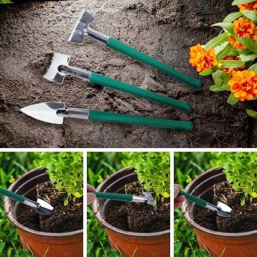 Stainless Gardening Tools Set 10 PCS Green