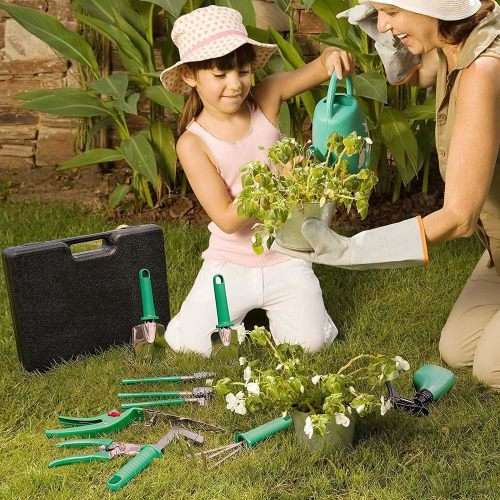 Stainless Gardening Tools Set 10 PCS Green