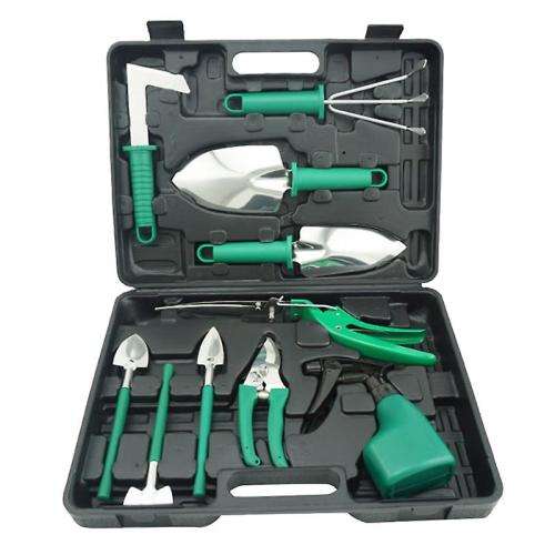 Stainless Gardening Tools Set 10 PCS Green
