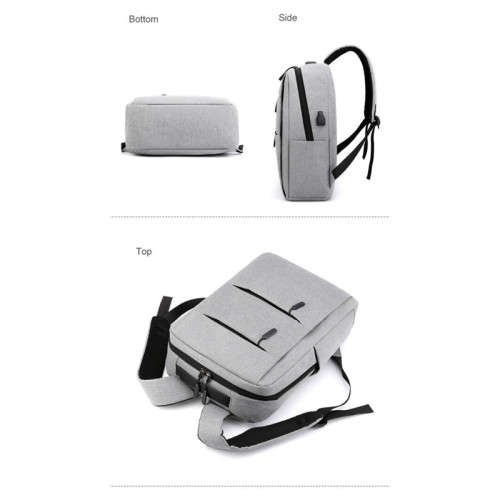 15 Laptop Backpack With External Charging USB Port With 2 Small Bags