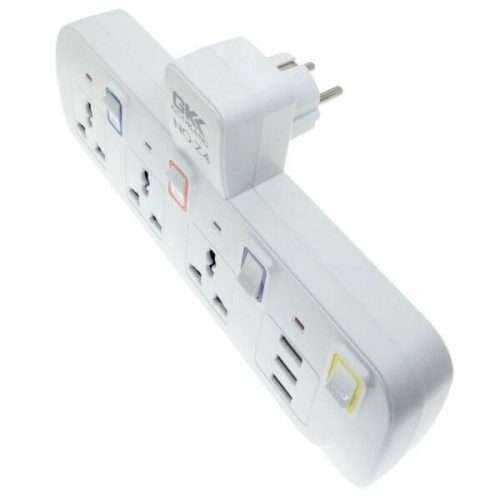 Treqa PL-502 3000W Power Socket with 3 USB Ports