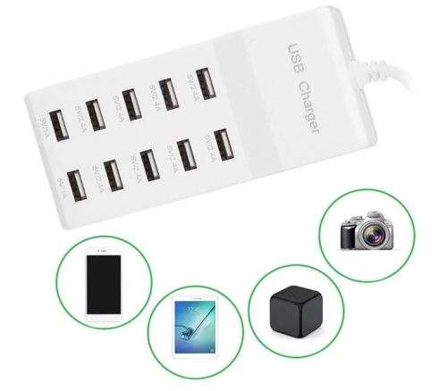 SE-TQ08 10 Port USB Hub 50W 2.4A