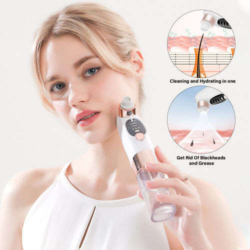 Vacuum Blackhead Remover Facial Skin Pore Acne Pimple 5 Sucker Cleaner Machine