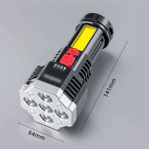 Flashlights Side Light Lightweight Outdoor Lighting  Rechargeable Flashlight