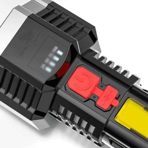 Flashlights Side Light Lightweight Outdoor Lighting  Rechargeable Flashlight