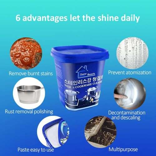 Stainless Steel Cookware Cleaning Paste Household Kitchen Cleaner Washing Pot Bottom