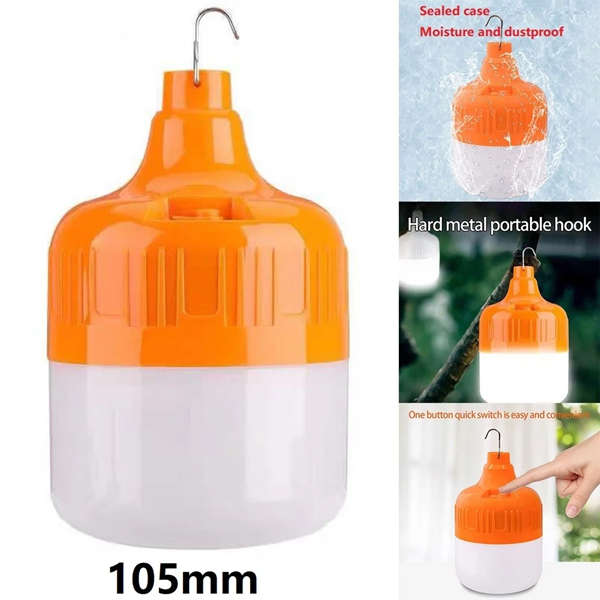 USB Rechargeable LED Outdoor Night Light Bulb Emergency Light Portable Lamp