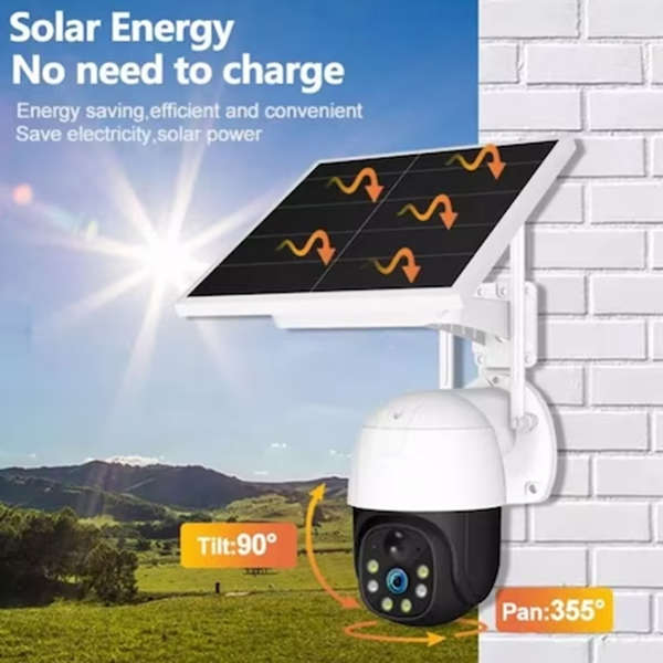 Solar Panel Camera PTZ 2MP HD V380