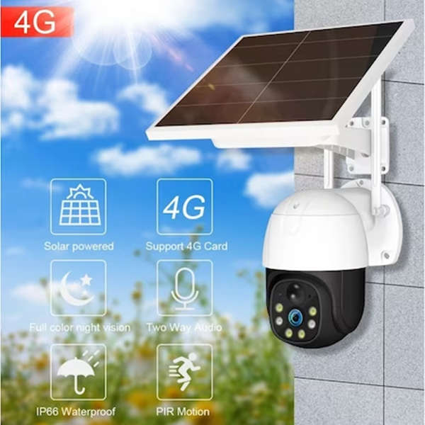 Solar Panel Camera PTZ 2MP HD V380