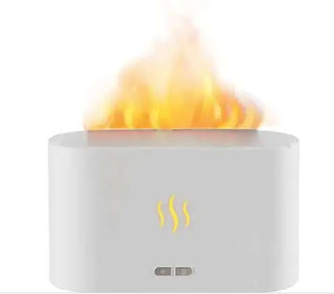 Imitation flame aromatherapy machine. 2 colors. LED Light Essential Oil Diffuser.