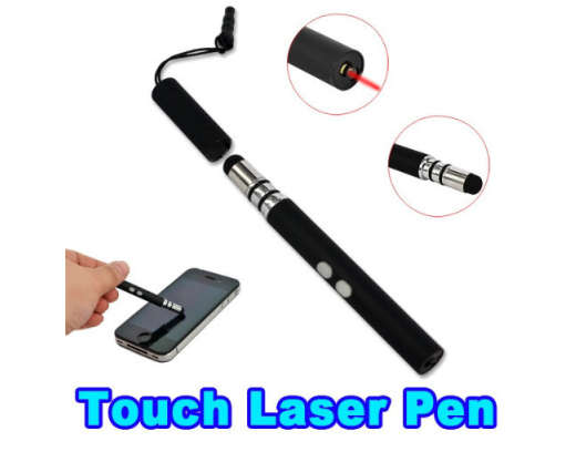 Mini Capacitive Stylus + Torch + Laser Pointer