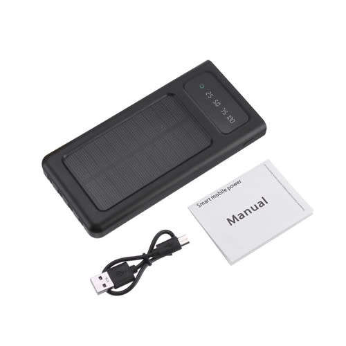 Solar Power Bank Dual USB Portable Fast Charging Backup Charger
