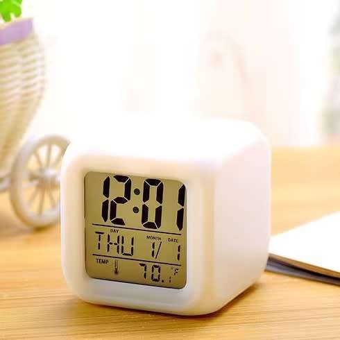 Luminous Alarm Clock Colorful LED Alarm Clock