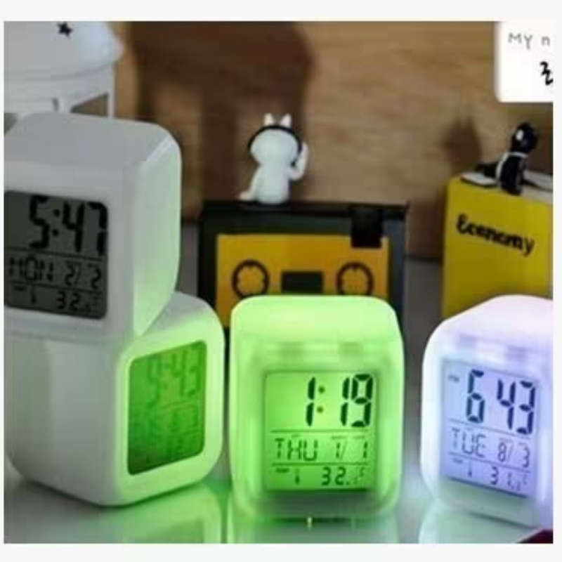 Luminous Alarm Clock Colorful LED Alarm Clock