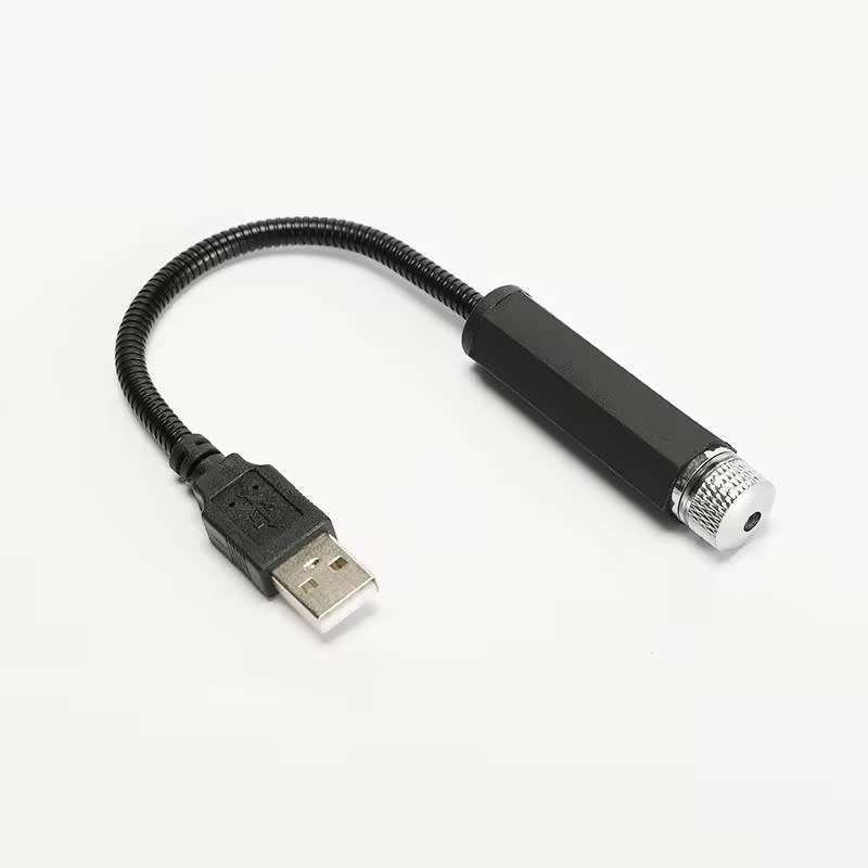 Car USB Starry Sky Projector Lamp LED Hose Laser Light Car Interior Ambient Light