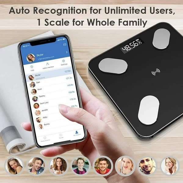 Home USB Body Weight Scale with Digital Display OKOK HealthCare App