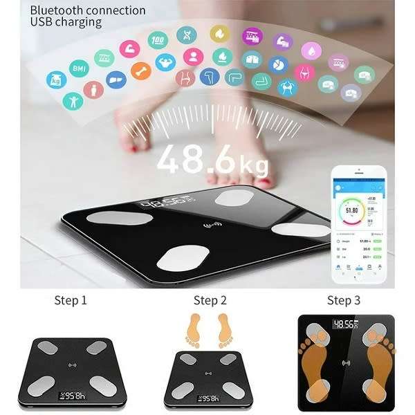 Home USB Body Weight Scale with Digital Display OKOK HealthCare App
