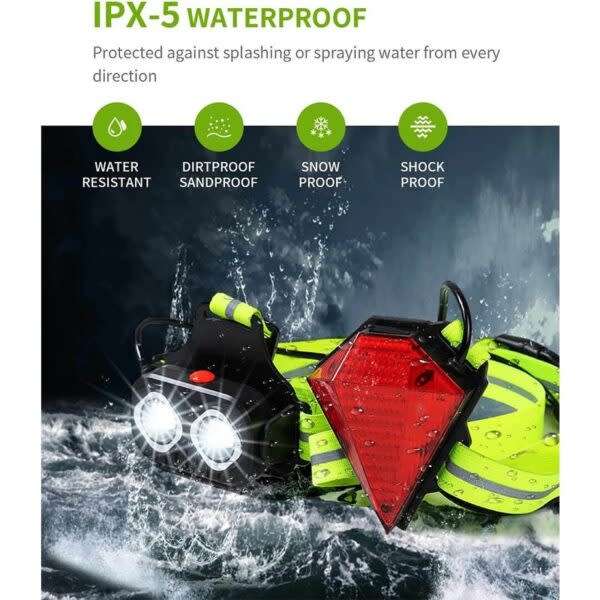 USB Rechargeable Running Chest Strap Light