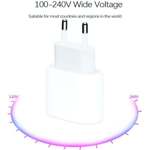 25W Fast Charging USB Type-C EU Adapter