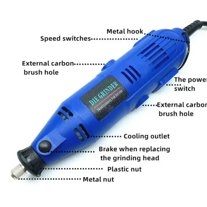 211Pcs Multi-function Tools Mini Die Grinder DIY Mini Electric Carving Tools Electric Grinder Set