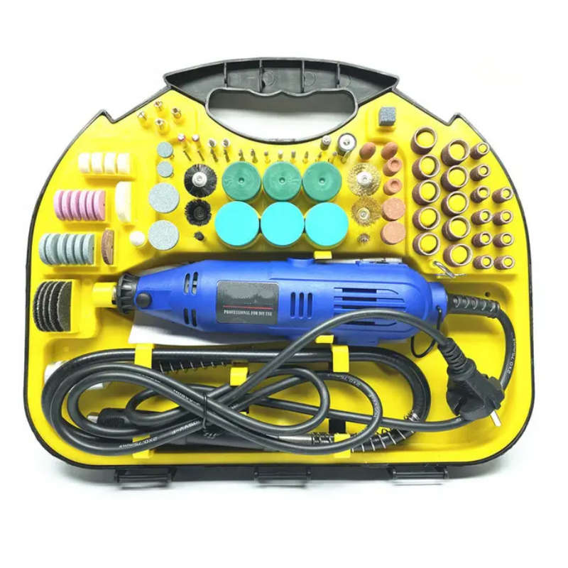 211Pcs Multi-function Tools Mini Die Grinder DIY Mini Electric Carving Tools Electric Grinder Set