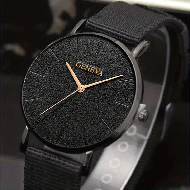 1 Piece Casual Business Men`s Quartz Watch And 3 Pieces Bracelet